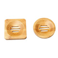 Biodegradable Organic Bathroom Soap Saver Natural Wooden Soap Dish Waterfall Eco Bamboo Soap Holder