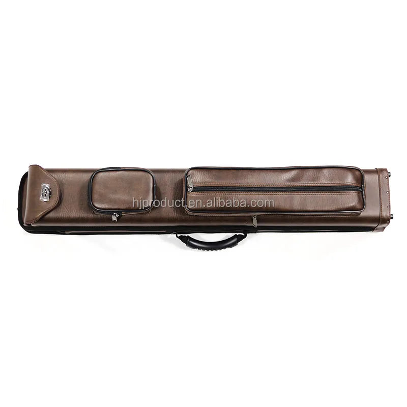 Premium Quality PU Leather  8 Holes 1/2 Billiard  Cue Case 3B5S to Carry 3 Butt 5 Shafts for  Pool Cue Sticks for Sale