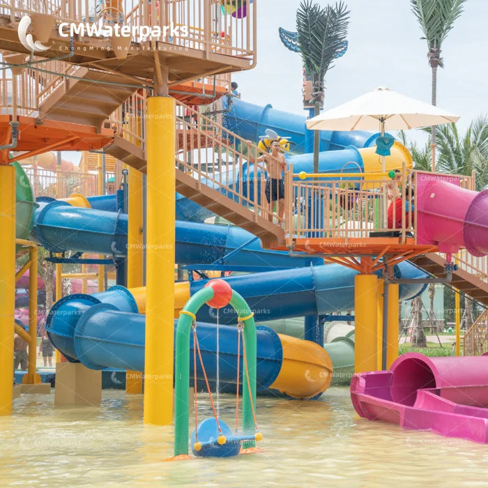 Water Park With Sprinkler Equipment