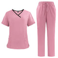 2024 New Spa Fashionable Nursing 2 Piece Doctor Custom Logo Hospital Medical Elasticity Uniforms Nurse Scrub Jogger Sets Uniform
