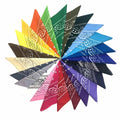 Wholesale Cotton Square Scarf and Handkerchiefs Custom Printed Paisley Pattern with Polyester Bandanas