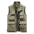 Outdoor Sports Fishing Reporter Photography Casual Vest Customized LOGO Men's Clothing Men's Multi Pockets Vest