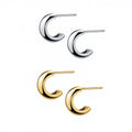 FUAMAY 2022 12mm Gold 5mm Wide Hoop Earrings Prata 925 Original with Zircon for Gifts or Parties