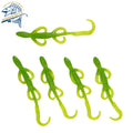 Free Samples 115mm Green Gecko Swim Bait Soft Plastic Artificial Fish Lures Tial Soft Worm for Sea Saltwater Fishing