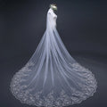 CYG Elegant 3 Meter Long Lace Bridal Veil With Comb for Wedding