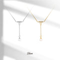 HOVANCI Factory Vintage Elegant Pearl Necklace 18K Gold Plated Zircon Stainless Steel Chain Choker Necklaces
