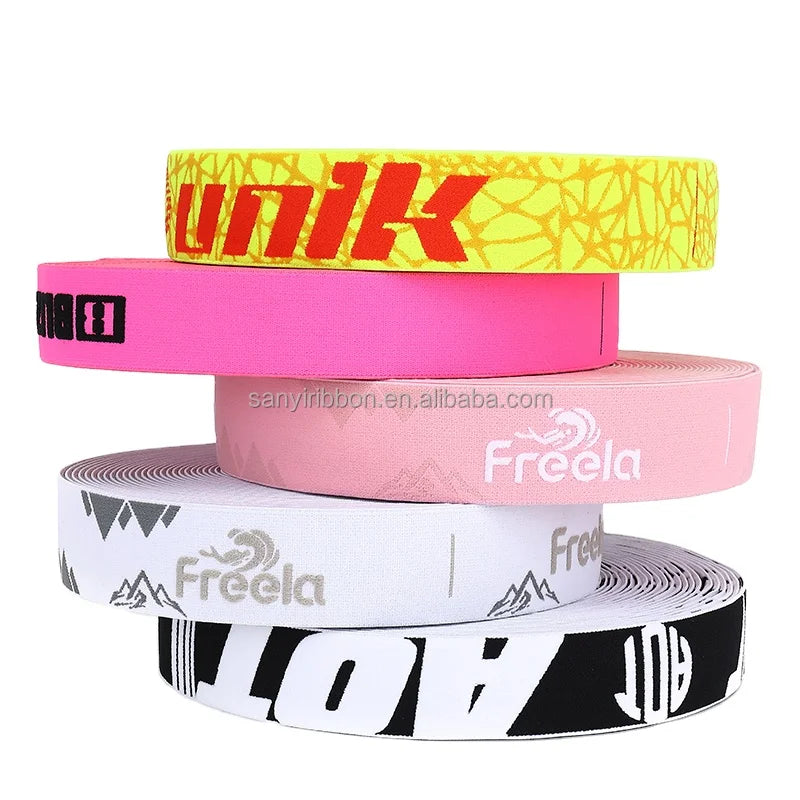 Factory Produces Elastic Custom logo Webbed Eco-friendly Underwear Underwear Jacquard Strap Camera Strap Pet Leash