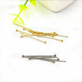 WHOLESALE BULK PRICE 304 Stainless Steel Ball HEAD Pin & NEEDLES JEWELRY Findings DIY  Accessories 18 K Gold Plated 15-50 Mmmm