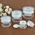 LZ Pack Stock 100pcs Wholesale Private Label Gold White Face Cream Jar 30g Acrylic Luxury Cream Jar With Lids