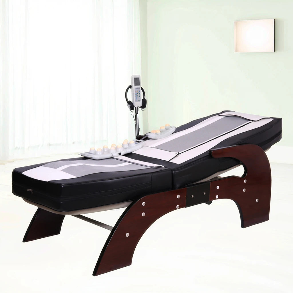Factory Best Price Full Body Luxurious Automatic Chiropractic Electric Thermal Therapy Jade Roller Infrared Massage Bed