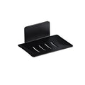Bathroom Black Aluminum Soap Holder Dish Storage Holder Free Punch Storage Rack