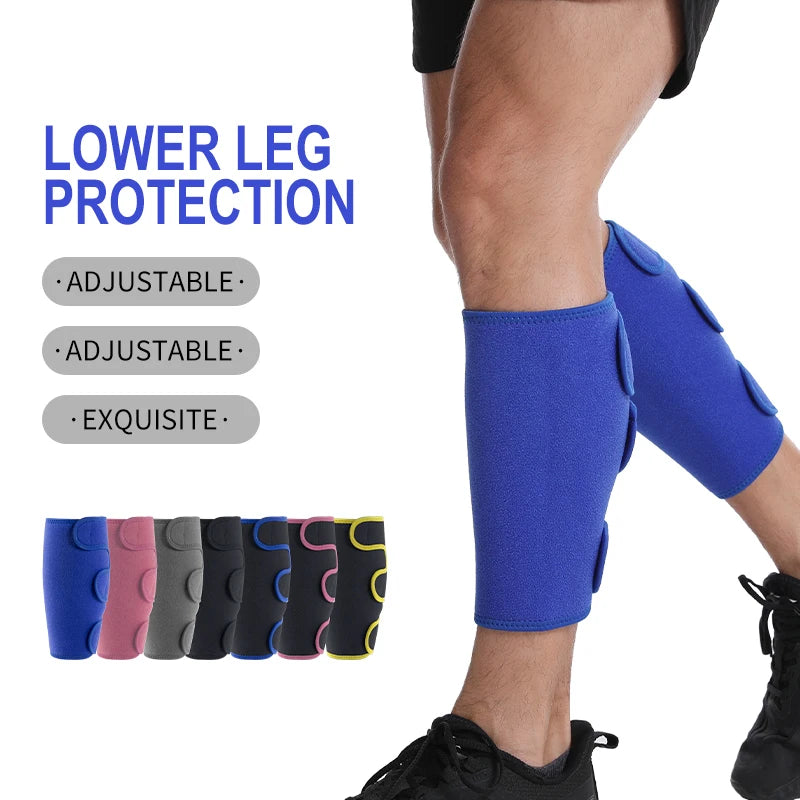 SHIWEI-2163#Neoprene Adjustable Shin Splint Support Lower Leg Compression Wrap Calf Sleeve