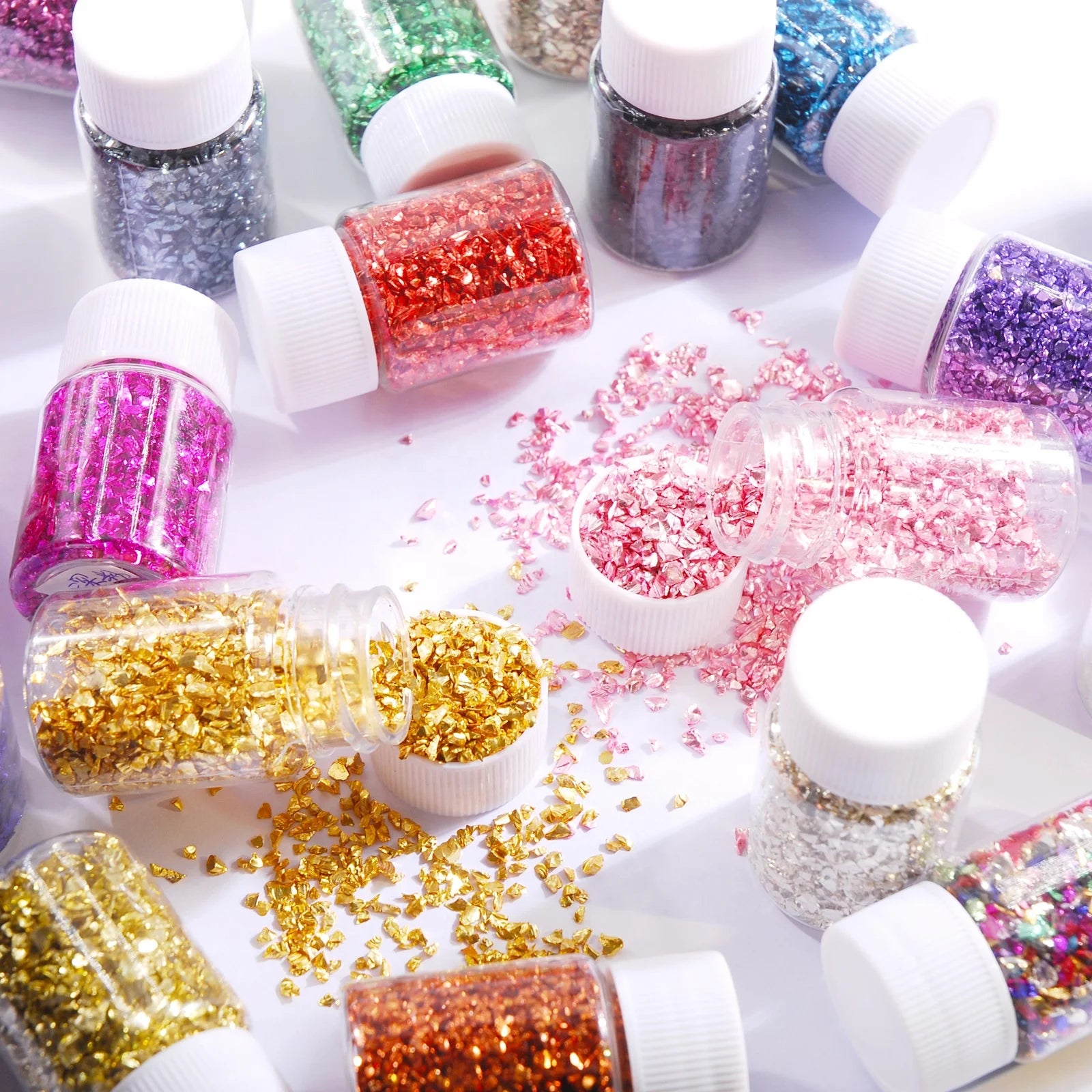 Broken Glass Stones Silicone Resin Fillings Crystal UV Epoxy DIY Crafts Nail Art Decorations Handmade Jewelry Making Mold