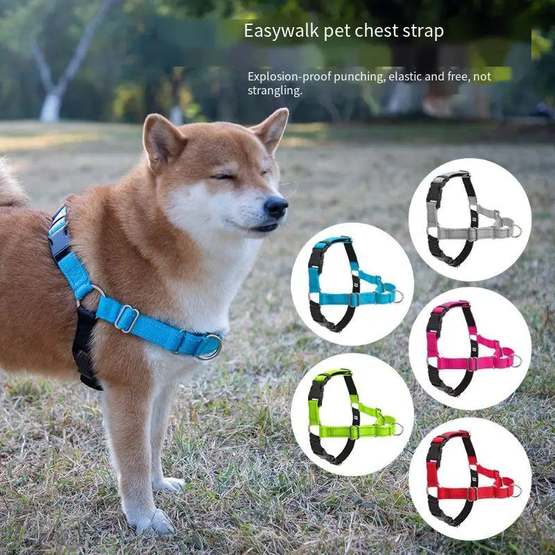 Cross-Border New Diving Material I-Shaped Pet Chest Strap Vest Medium Large Firewood Dog Golden Retriever Dog Pet Carriers