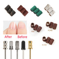 80#150#240# Mandrel Manicure 100pcs Per Bag Colour Purple Sanding Bands for Nail Drill Bits