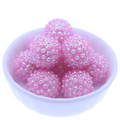 Wholesale 20mm Colorful Jewelry Chunky Resin Rhinestone Crystal Disco Pave Ball Beads