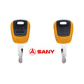 Colorful Plastic Cap Metal Sany Excavator Key 60022654