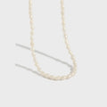 FUAMAY Fine Jewelry Freshwater Pearl Necklaces Oval Pearl Necklace