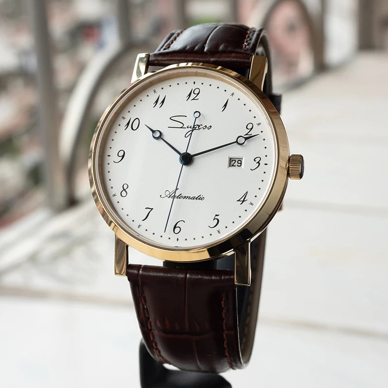 Rts Stock Drop Ship 1pcs Can Be Custom logo Luxury Miyota 9015 Minimalist Automatic Mechanical Movement Diamond Watch for Sale