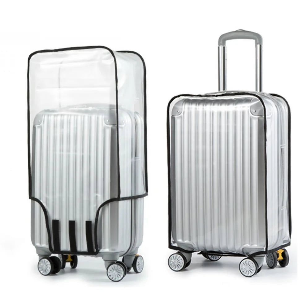 Factory Price PVC Suitcase Cover Waterproof Transparent Luggage Protector Several Sizes Thicken Rolling Luggage Cover
