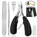 4PCS Toe Nail Clipper for Ingrown or Thick ToenailsToenails Trimmer and Professional Podiatrist Toenail Nipper for Seniors