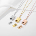 Wholesale Stainless Steel Envelope Love Letter Pendant Necklace for Women
