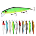 WEIHE 14cm 23g  Painting Fishing Lure Hard Bait Balancer 10 Color Fishing Tackle Treble Hook