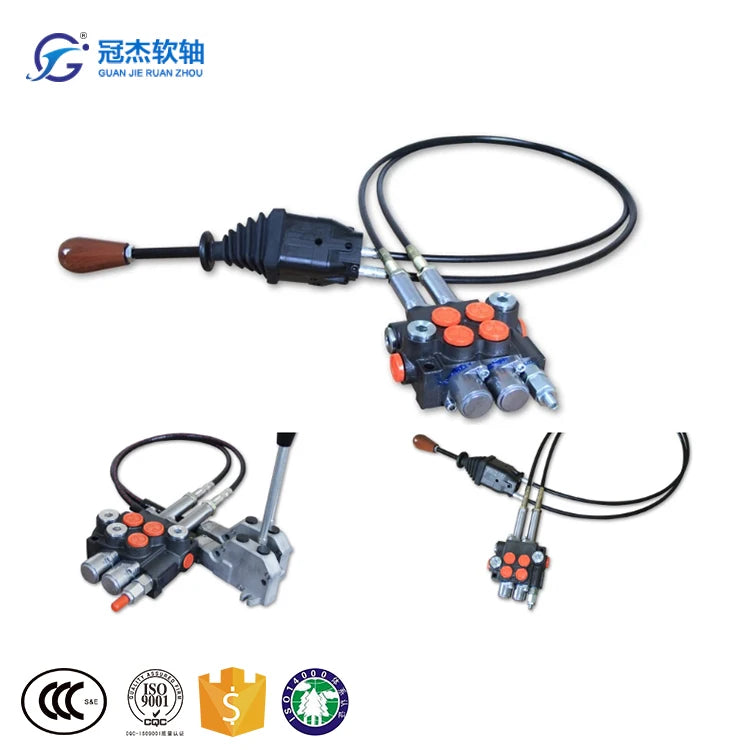 100% New Tractor Loader Spool Control Valve With Joystick and Bowden Cable Control Lever