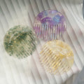 SAIYII New Arrival Custom Shape Cellulose Acetate Hair Comb Accessories Marble 2.5MM Thickness Women Wide Tooth Round Comb