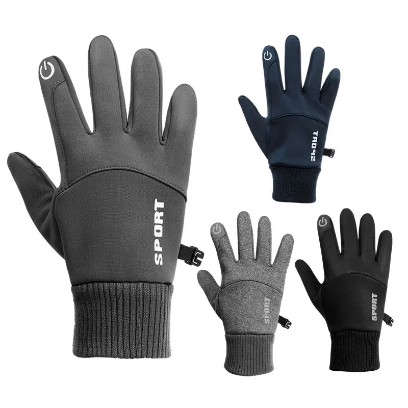 Outdoor Full Finger Sports Riding Anti-wear Touch Screen Gloves Water-proof Driving Sports Riding Climbing Gloves