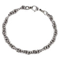 Europe's Best Selling Unisex Stainless Steel Gold Plated Twisted Double Woven Chain Anniversary Bracelet Jewelry Wire-Bound
