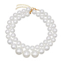 2 Pieces Pearl Women Necklace Set Baroque Wedding Party Statement Necklace Buy One Got 2