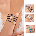 European American Bohemian Style Multi Layer Thin Seed Beads Sea Life Animal Cute Fish Shell Bracelet Set for Women Men