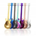 Creative Stainless Steel Guitar-Shaped Tea Spoon for Coffee Metal Material