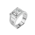 YBO Wholesale Custom 925 Sterling Silver Fine Rings for Men VVS Moissanite 4A Zircon Diamond Gemstone Wedding Bands for Couples