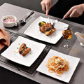 Wholesale Fast Shipping White Glazed Porcelain Dinnerware Plate Ceramic Bulk Steak Plate for Wedding Party and Snacks