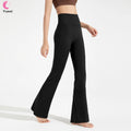 Womens Butterluxe High Waist Sport Gym Fitness Pants Wide Leg Bootcut With Pocket Yoga Flared Leggings