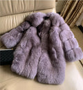 High-end Custom Winter Lady Fur Coat Wholesale Fox Fur Jacket Coat Women Luxury Real Fox Fur Coat