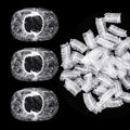 100pcs Disposable Waterproof Ear Cover Transparent Bath Shower Hair Salon Earmuffs Coloring Protector Caps