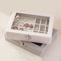 Hot Sale Fashion Style 1 Layer Jewelry Box with Glass Lidfor Big and Small Jewelry Storage