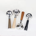 Wood Handle 51mm 54mm 58mm Delonghi Brevill Coffee Portafilter with Double Spout and 2 Cup Basket