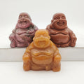 Wholesale 2inch Small Quartz Buddha Statue Fengshui Folk Craft Healing Crystal Hand Caved Buddha Crafts Decoration