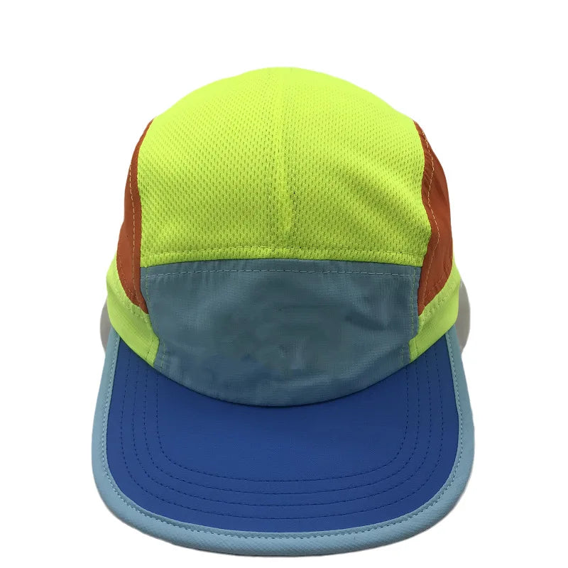 Custom-Made 100% Cotton Outdoor Baseball Cap Quick-Dry Breathable Running Cap Reversible Brim Advertising Trucker Caps Adults