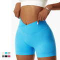 Women Sport Yoga Shorts Sports and Leisure Shorts Workout Fitness Leggings Stretchy Shorts Sportswear