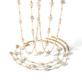 YF3872 New Tassel Stainless Steel Waterproof Jewelry Set 18k Gold Plated Hear Shaped Star Pearl Necklace Bracelet