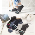 Wholesale Summer Fashion Casual Striped Short Socks Cotton Low Cut Ankle Socks Set for Men