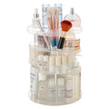 Adjustable 360 Degree Spinning Display Stand Plastic Makeup Organizer for Cosmetic Storage PP Material