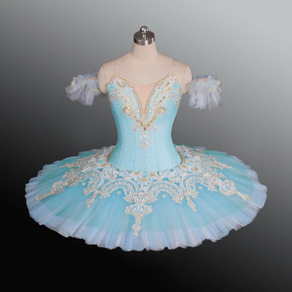 Blue Children's Ballet Performance Wear Tutu Girls Swan Lake Ballet Dance Dress Costumes