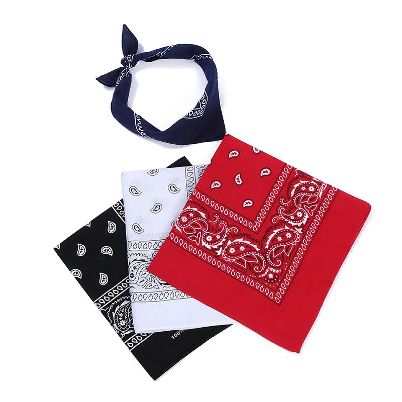 Factory Wholesale Outdoor Dyed Bandana Varying Cotton Bandana Printed LOGO Green Bandanas