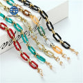 Teenyoun Resin Eyewear Manufacturer Spectacle Chain Amber Color Chain for Sunglasses Phone Acrylic Glasses Chain Wholesale